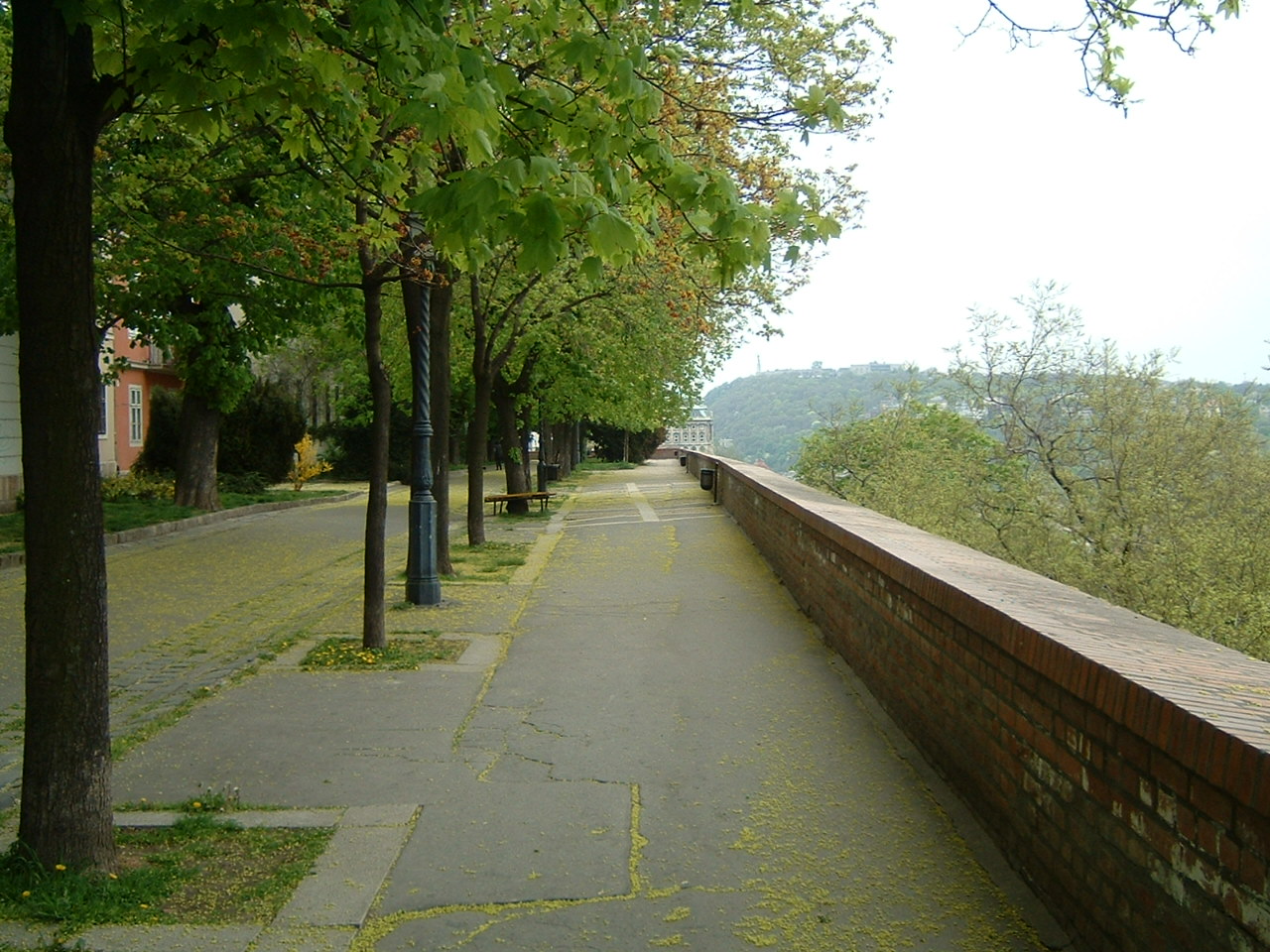 ブダ城の遊歩道