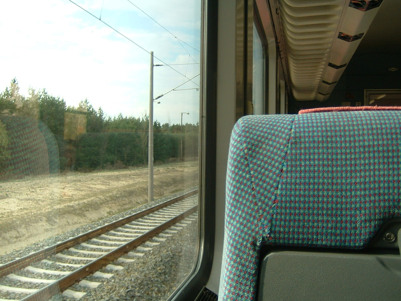 プラハからベルリンへの車内